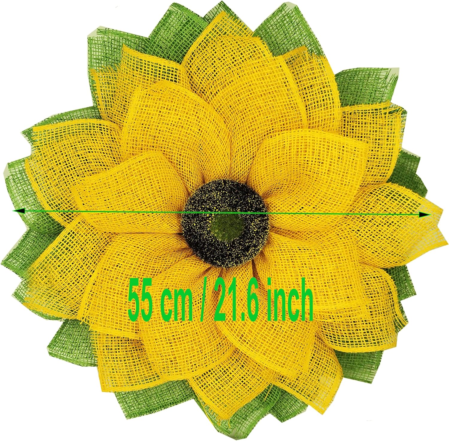 Tyoungg 3 Rolls Poly Burlap Mesh Kit for Sunflower Wreath DIY