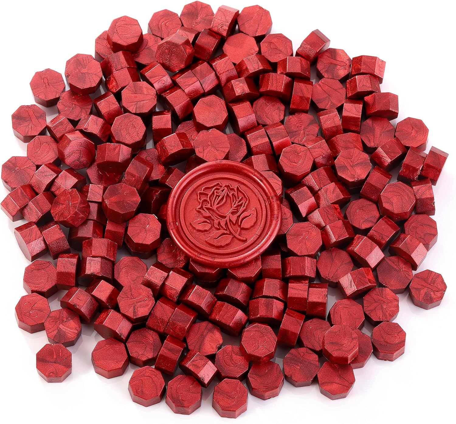 Yoption 300 Piece Wind Red Wax Seal Beads Set