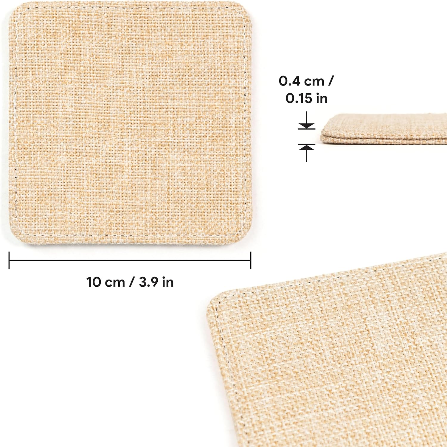 RYTOO Sublimation Coasters Bulk - Square 10 Pack