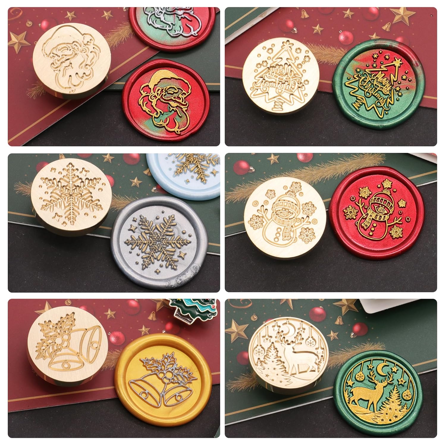 SWANGSA Christmas Wax Seal Stamp Gift Box Set