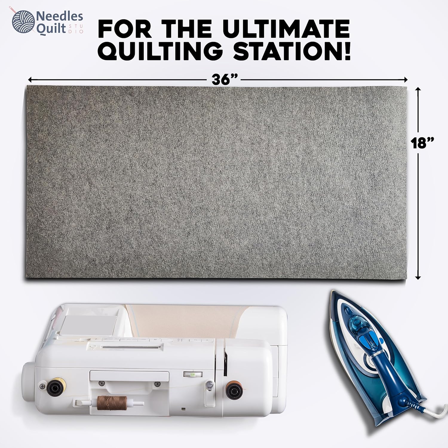 36 X 18 Wool Pressing Mat for Quilting and Crafting