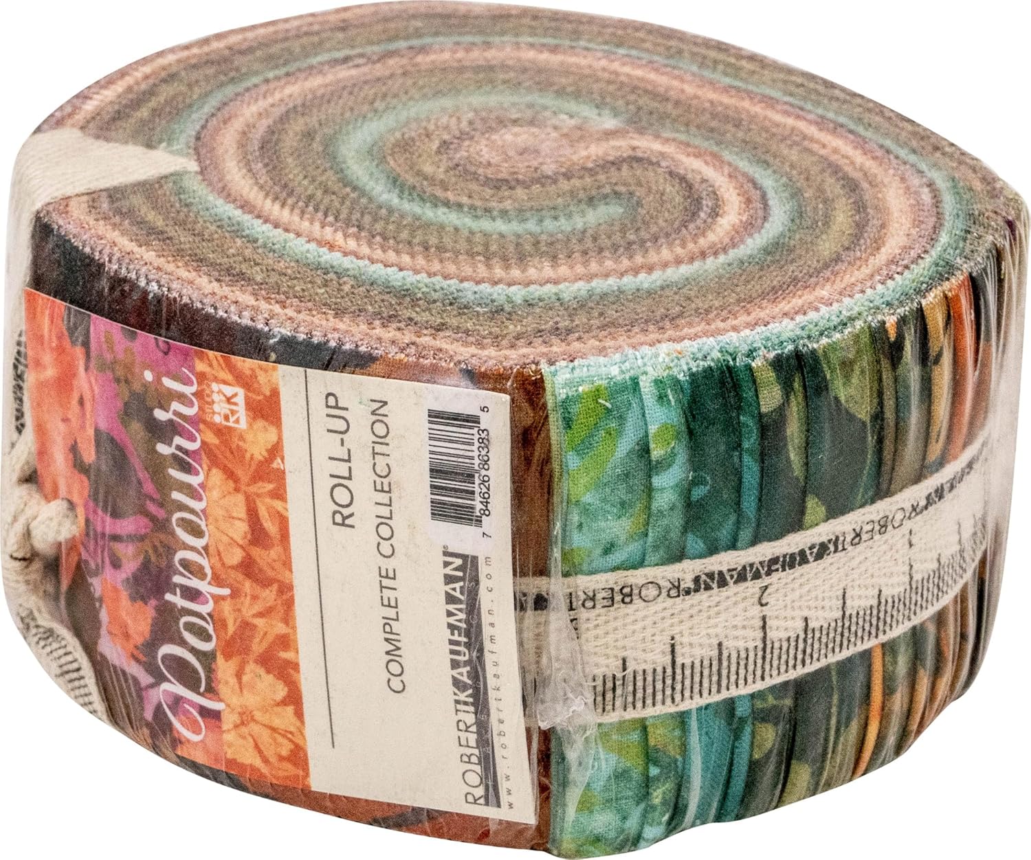 Robert Kaufman Potpourri Roll Up Fabric 40 Strips 25 Inch