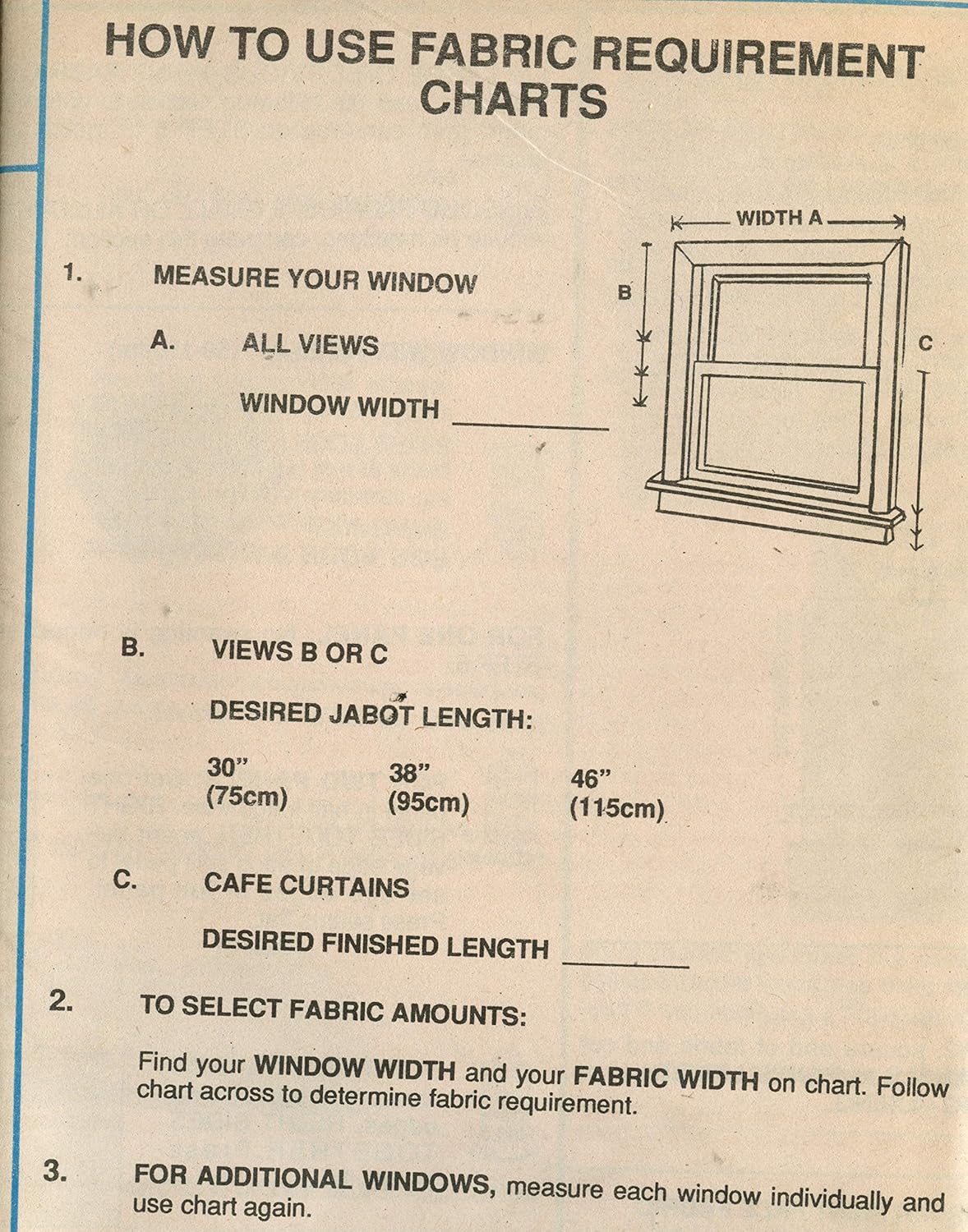 McCalls Home Dec In a Sec 6471 Window Swag Pattern