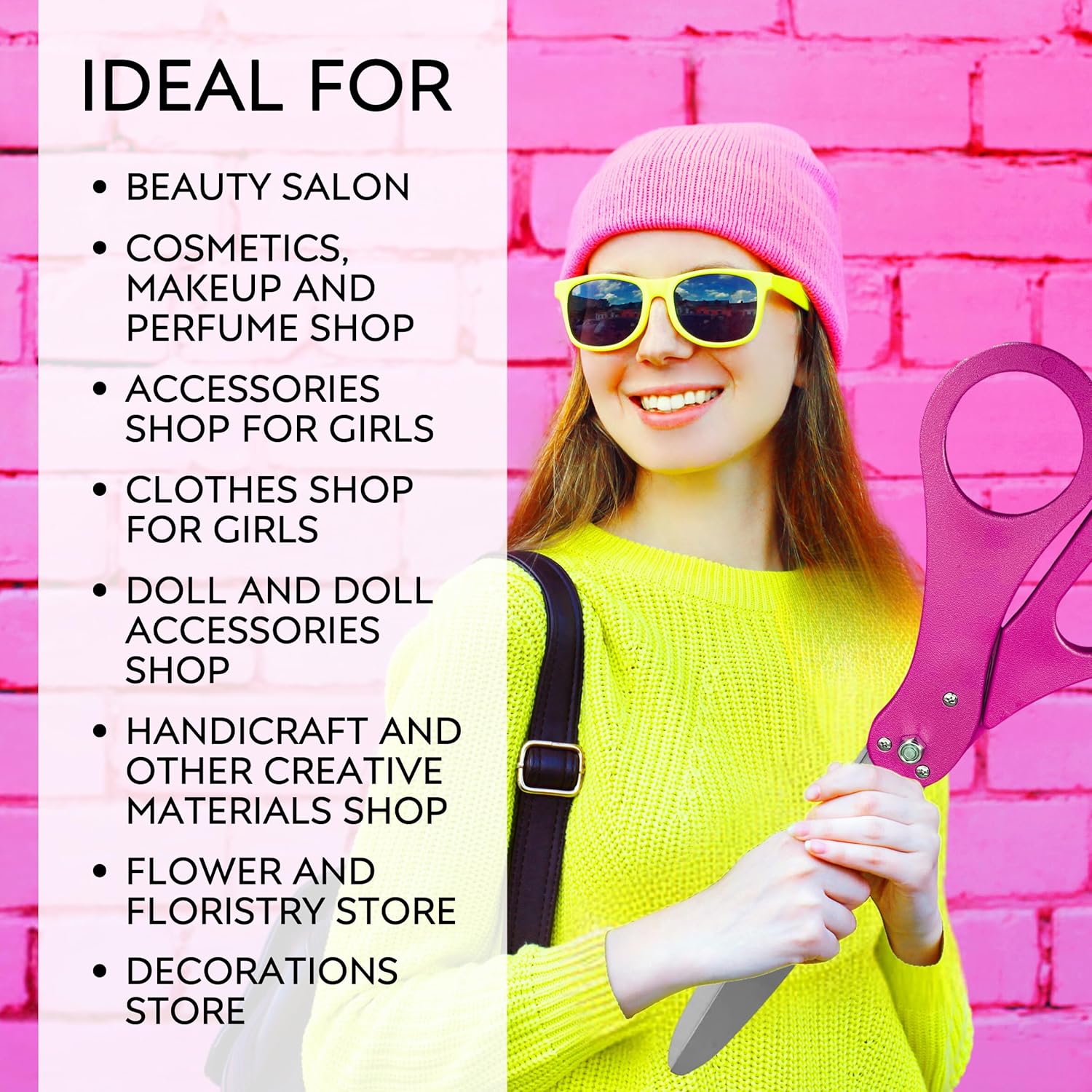 Pink Grand Opening Ribbon Cutting Kit with 25 Scissors