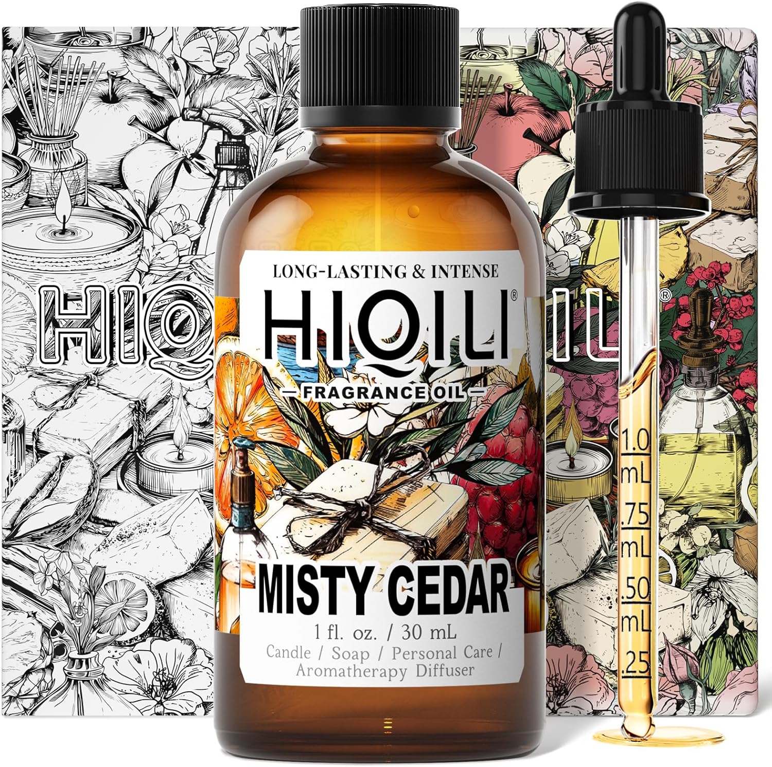 HIQILI Misty Cedar Fragrance Oil 1 Fl Oz