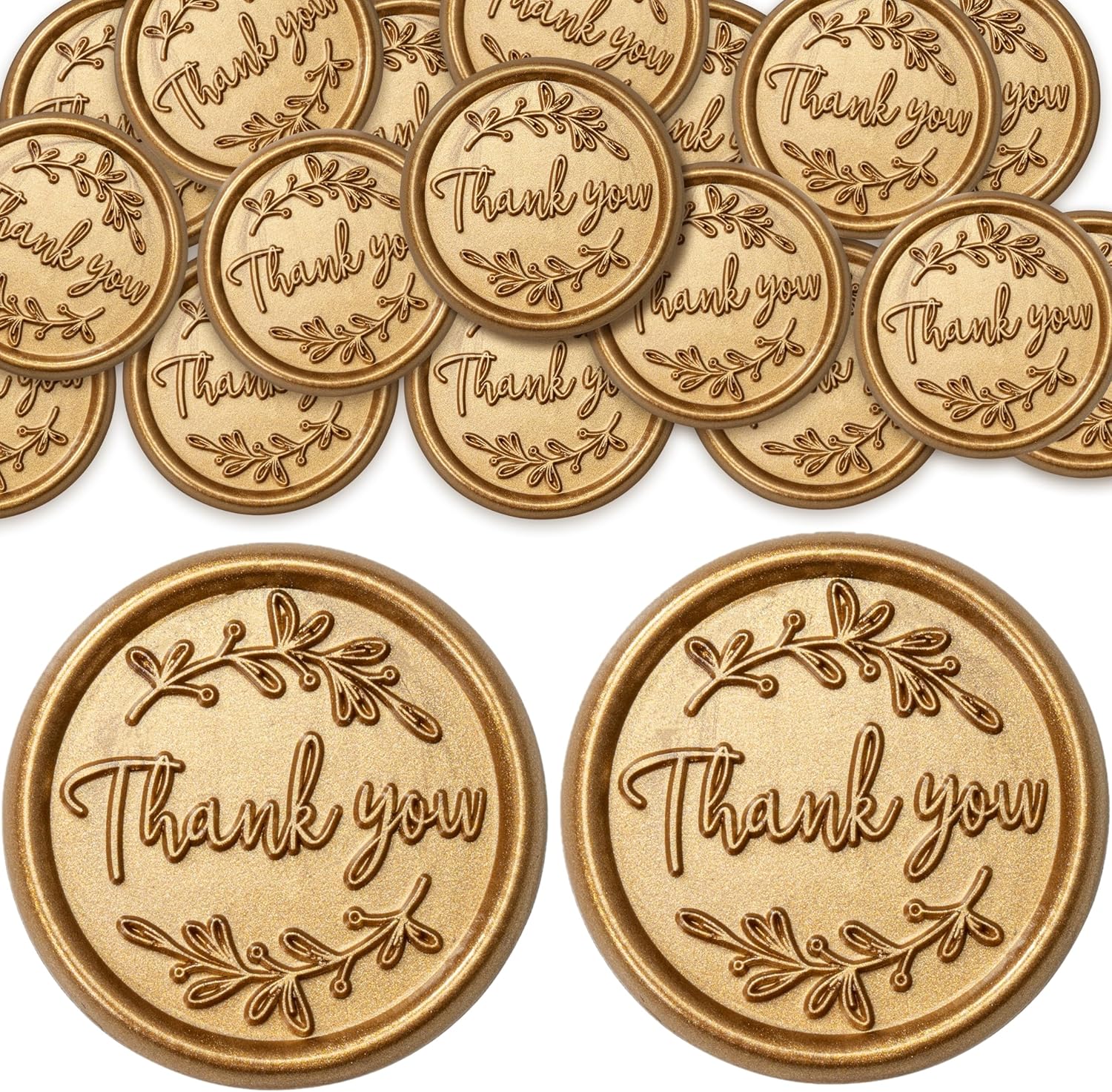 SWANGSA 30Pcs Thank You Wax Seal Stickers